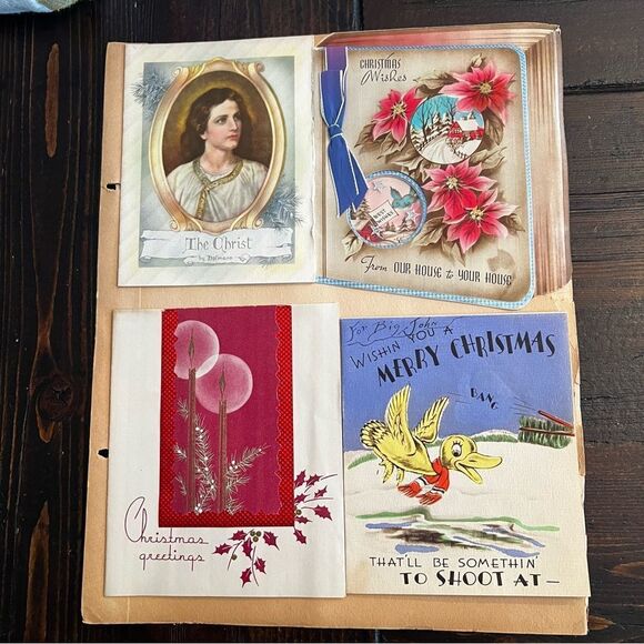 Vintage Christmas Cards 1939 - 1940 (Set of 27) - Picture 4 of 7